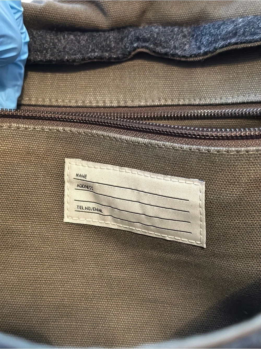 Jack Spade Warren Street New York Gray Wool Felt Messenger Bag Crossbody Laptop
